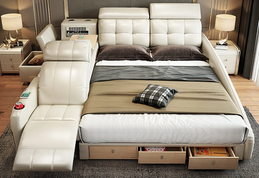 urban smart king bed size bed with storage